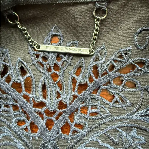 Elie Tahari Sz 10‎ Cutout Beaded Back Blazer