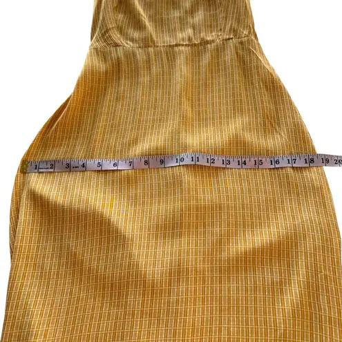 Faithfull the Brand Noemie MIDI Dress Yellow Striped Ruffle Tank Revolve US 6