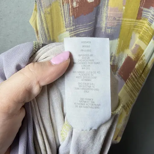 LOGO By Lori Goldstein LOGO Lori Goldsein Sleeveless Maxi Dress Multicolor Womens US size M