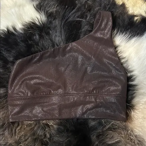 Lululemon  Align Asymmetrical Ribbed Bra *Light Support A/B Cup Shine Espresso thumbnail 3