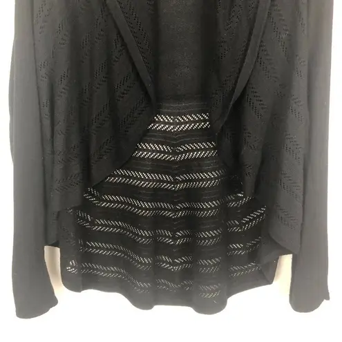 Alfani  Women's Black Open Front Cardigan Size Small