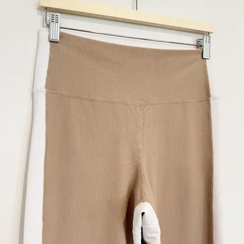 Beach Riot Colorblock Ribbed Athletic Leggings Activewear Gym Workout Neutral XL