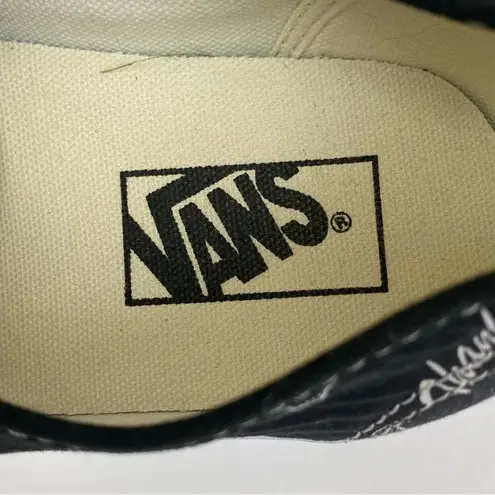 Vans  Authentic Thank You Floral Black Women's Sneakers Color Black/White SZ 10.5