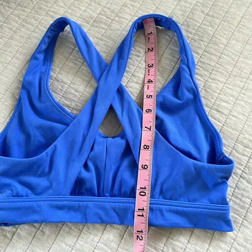 Aerie Offline  Real me stretch med support blue sport bra med