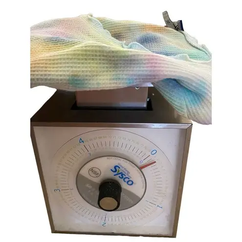 Freshman Rainbow Tie Dye Crop Top Waffle Lounge Cropped Long Sleeve T Shirt Blue Size XS