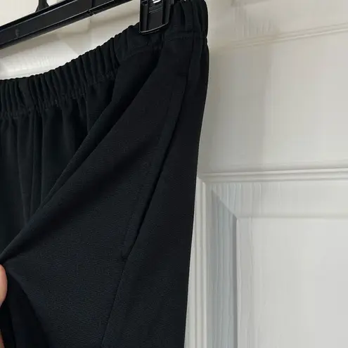 Blair Pull-on Elastic Waist Straight Leg Pants (Black) - 12