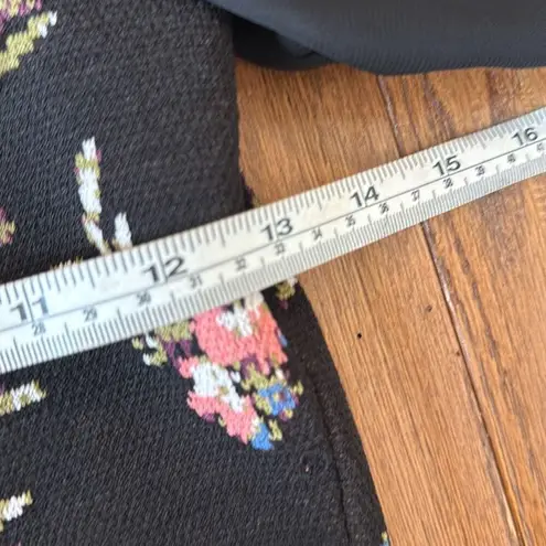 Rachel Rachel Roy floral Off shoulder sheer arm dress M Black Size M