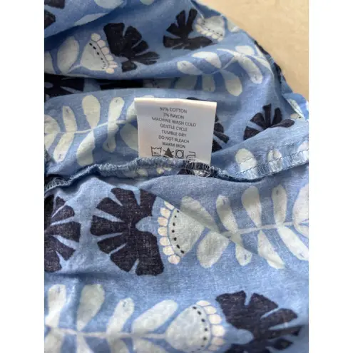 Mud Pie Mud Pie Dress Womens Medium Blue Midi Tassels Boho Beach Resort Coastal Preppy