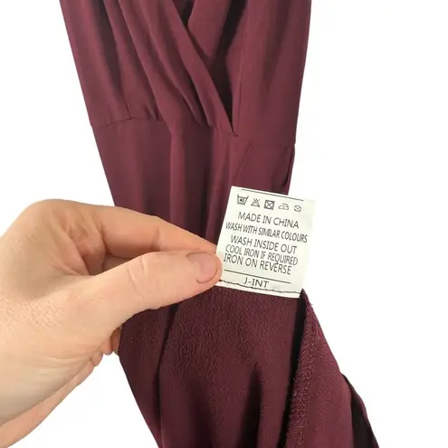 Showpo Trust Nobody Maxi Dress Wine Red Wedding Guest NEW Womens UK 18 US 14