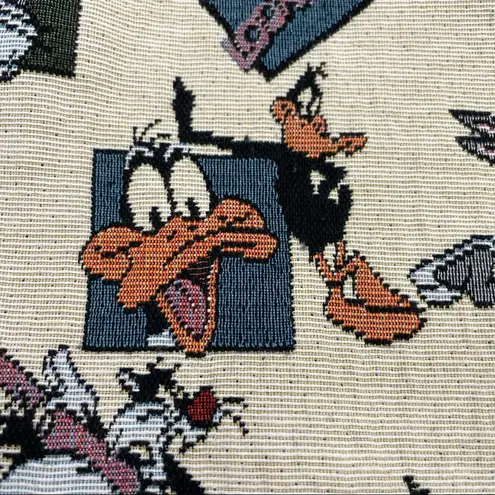 Vintage Looney Tunes Tapestry Vest 1996 Cartoon Tweety Bird Daffy Duck Retro Size undefined