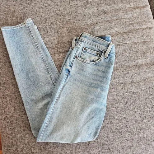 Denim Forum Blue Straight Leg Jeans Size 26