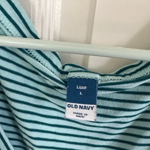 Old Navy  Aqua Striped Tank Top / B9