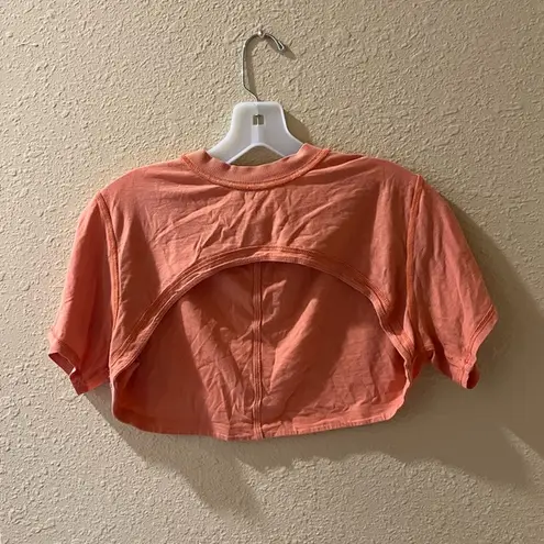 Lululemon Cropped Cut out Shirt