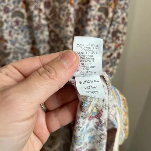 J.Jill Floral Maxi Dress XLP Boho Lightweight Flowy Comfort Chic Cottagecore Red Size undefined