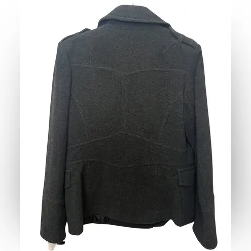 Women’s Gray Buttoned front Pea Coat Size L