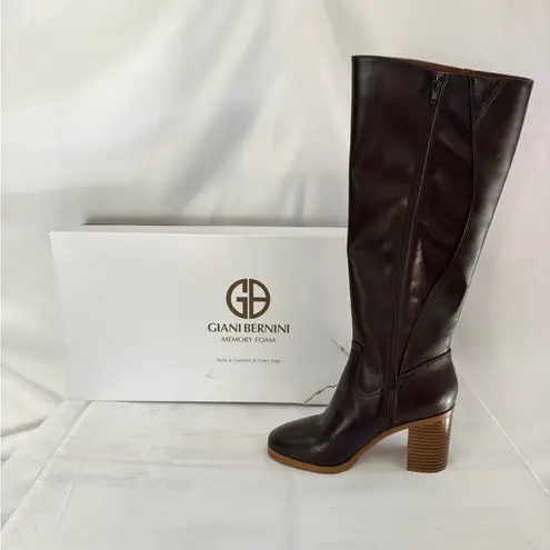 Giani Bernini Black Heeled Boots Elegant Streamlined Silhouette