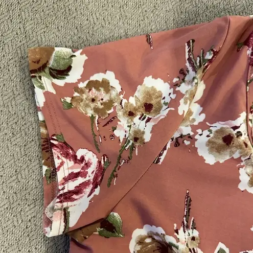 Star Vixen Asymmetrical Floral Women’s Tunic Top XL Pink