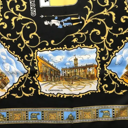 Vatican Vintage Jubilee Women's Italian Scarf Black
