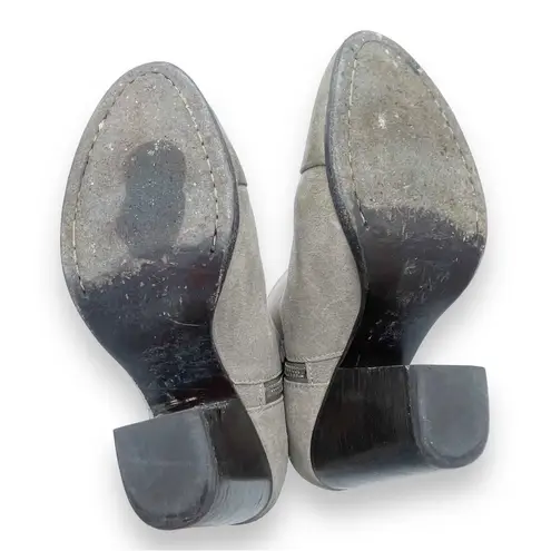 Rag and Bone  Margot Cap Toe Suede Bootie Taupe Block Heel Boots Women’s Size 38.5