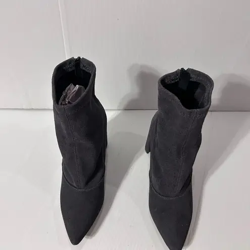 Estro gray suede zip up boots women size EU 37 / US 7 Black