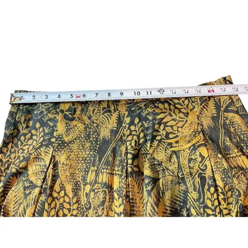 Soft Surroundings Sultana Elephant Gold Black Embroidered Maxi Skirt L