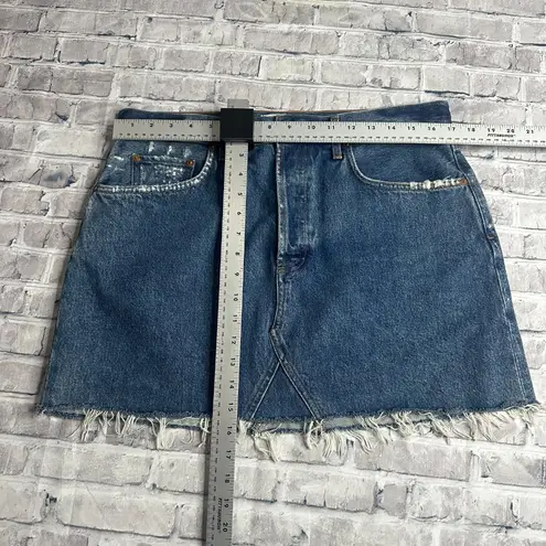 Goldie EUC Log Angeles Premium Denim Skirt Dark Wash Size 32