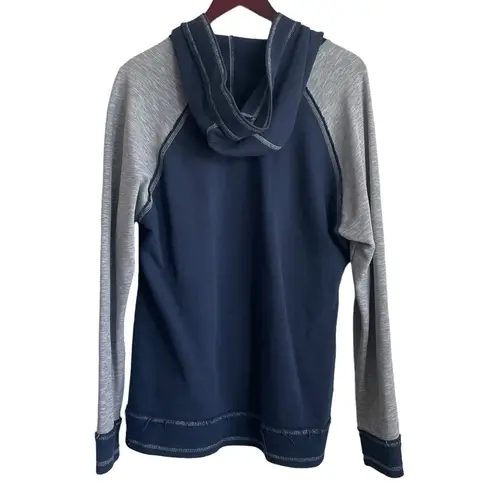 Houston Texans Women Hooded Sweatshirt 2X Blue Gray Raised Logo Sports Fans