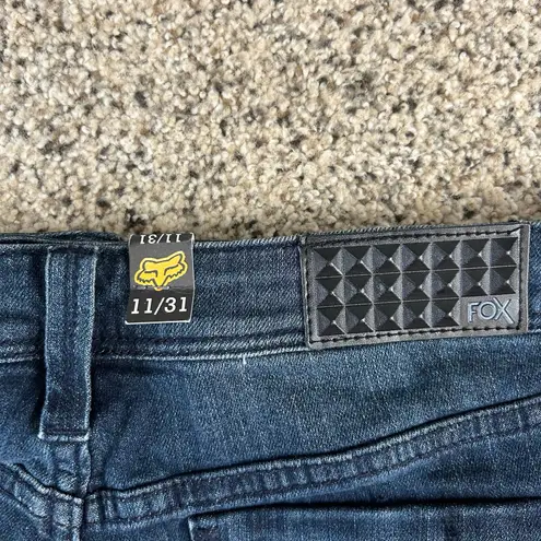 Fox Racing Women's Stealth Shorts Size 11/31 Cutoff Dark Blue Denim NEW