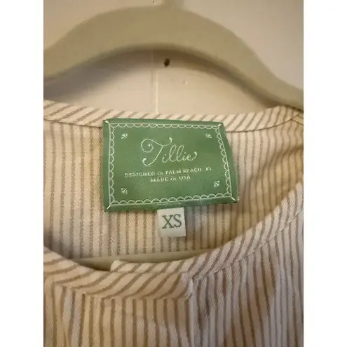 Tillie Palm Beach Hampton Dress in Seashell Stripe Sz. XS White