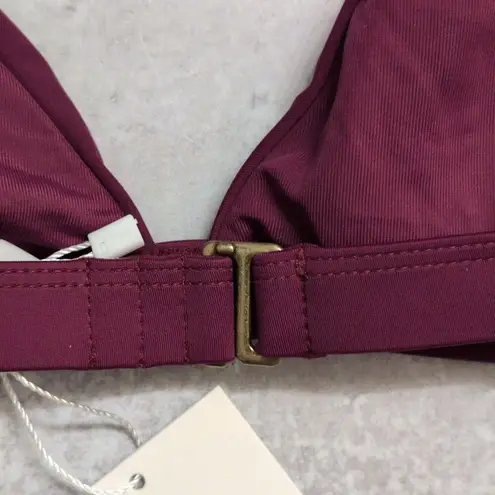 ANDIE Caicos Top Plum Swimwear Bathing Suit Triangle Adjustable Size L New