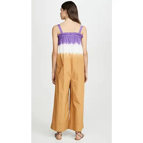 SEA New York Honey Purple Zelda Sleeveless Square Neck Wide Leg Dip Dye Jumpsuit Size 10