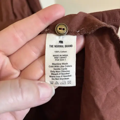 The Normal brand Avery Utility Dress in Espresso XL Brown