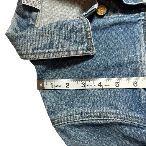 Jordache Vintage 90s Denim Jean Cropped Jacket size 2