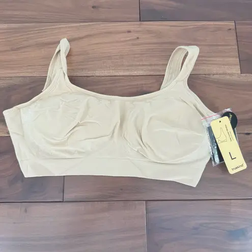 Truekind Daily Comfort Wirefree Shaper Bra Black Beige Size L Tan Size L