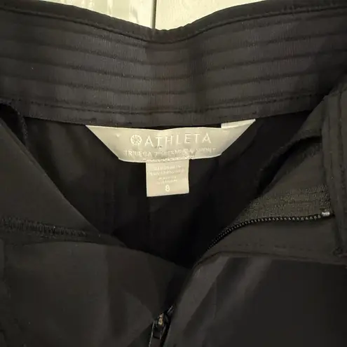 Athleta  Tribeca Black Bermuda Zippered Shorts