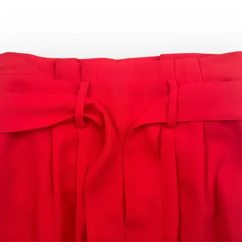 Boden Women's Red Melina Paperbag Skirt Midi Cinch