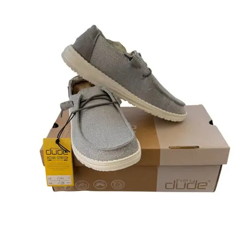 Hey Dude NIB Shoes Women's Wendy Stretch Sparkling Grey, Size 6