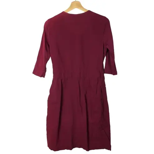 Prairie Underground Red Button Down Knee Length Dress S