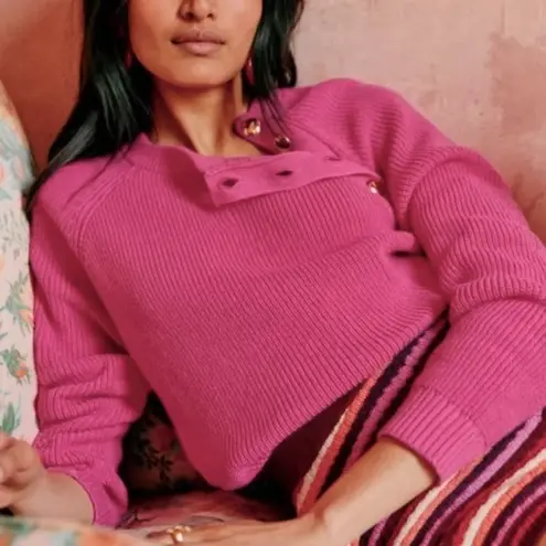 Sézane Sezane Gary Knit Sweater in Pink Size M