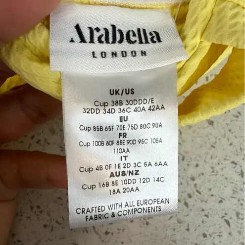 NWT Arabella London The Modern Bustier Bra Women's Size Medium Sunbeam yellow