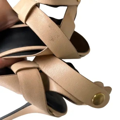 Alexander Wang Sonja Nude Bandage Heel Pumps Sandals Pointed Size 40 US 10