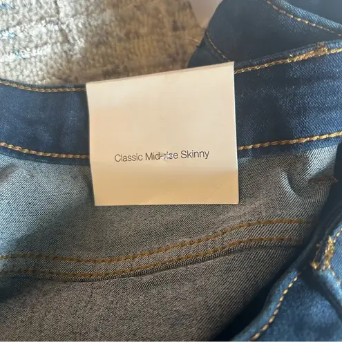 Ellen Tracy Serene Classic Midrise Skinny Fluid Denim Vienna Wash Size 20W NWT