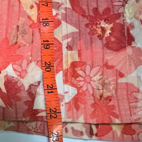 Coldwater Creek Fall Leaves Print Jacket Small Lightweight Autumn Layer NWT