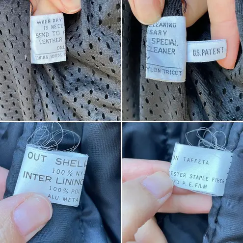 Vintage Hein Gericke Black Leather Moto Jacket Fringe Roses L Size L