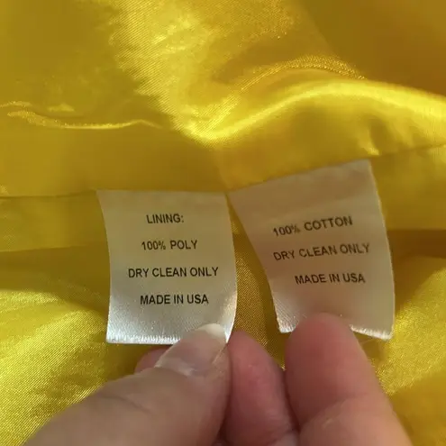 Lia Kes Yellow Seersucker Women's Blazer