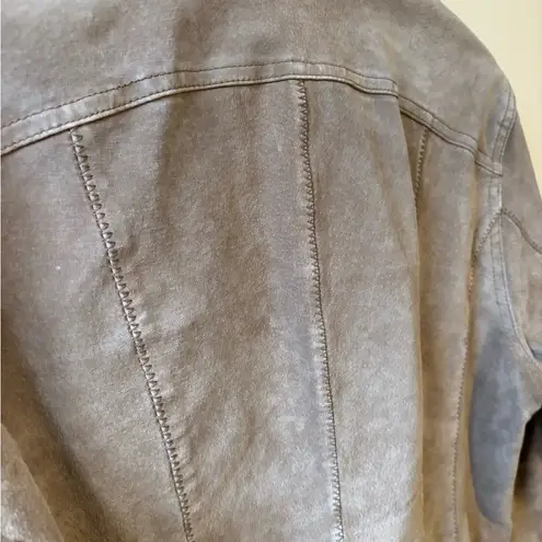 Live a Little Tan suede button up jacket