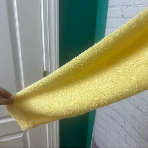 NEW boutique Great Smoky Mountains pastel yellow terry cloth sweatshirt Medium