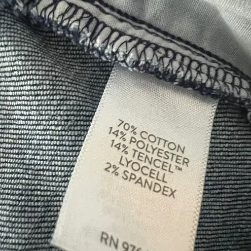 J Jill Denim Curvy Fit Slim Leg Jeans Size 14P Crop Stretch Medium Wash Blue