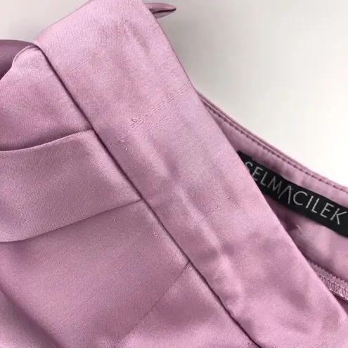 SELMACILEK Pleated High Rise Pant in Lilac Purple Size XS