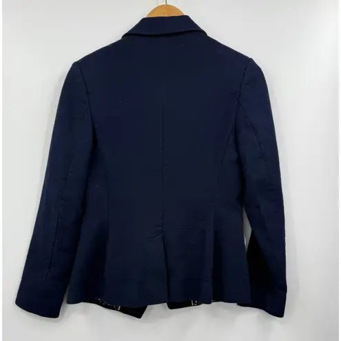 Boden Navy Blue Double Breasted Blazer with Anchor Button Detail Size 6